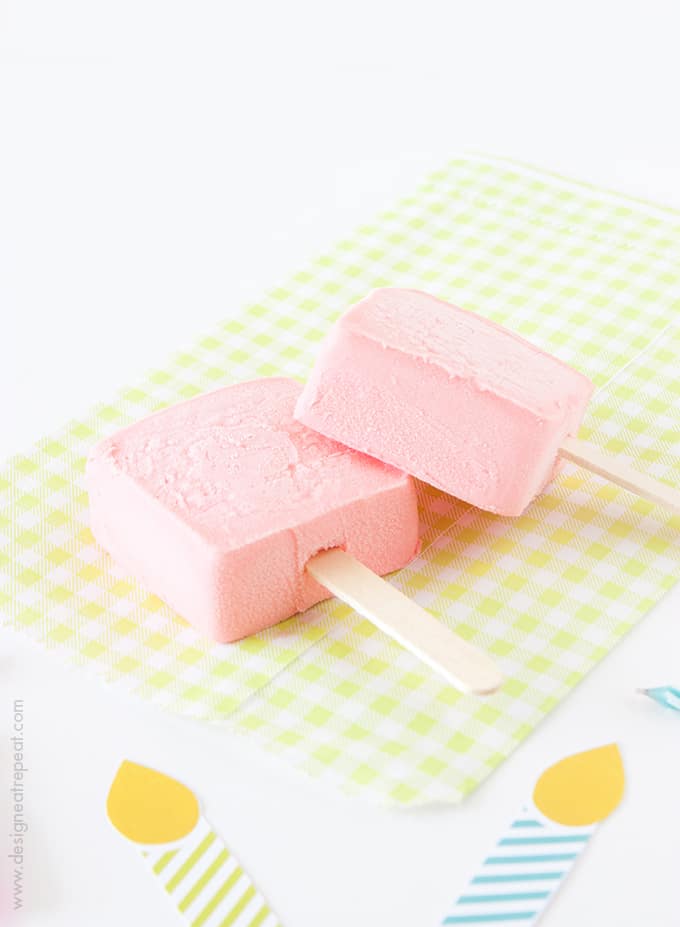 Turn ordinary popsicles & Starburst sorbet bars into frozen birthday cakes with these free candle printables! Attach one to each popsicle stick for a easy birthday treat!.jpg