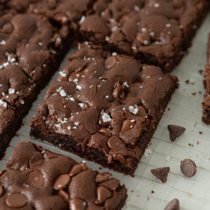 double chocolate cookie bar squares