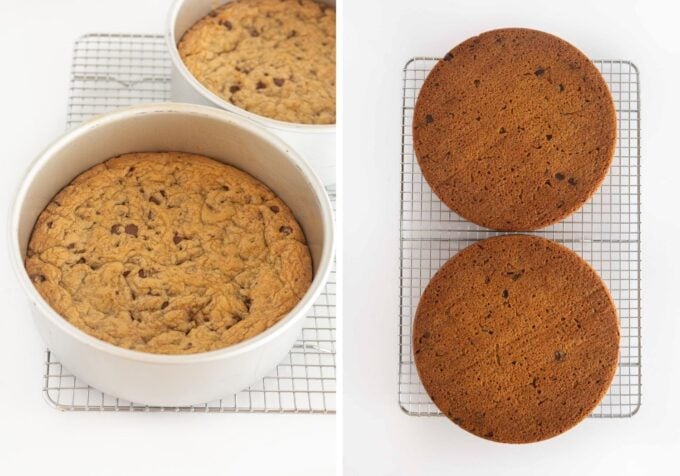 8 inch cookie cakes in metal pan