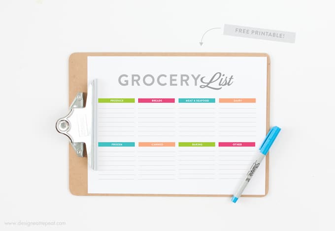 Download this free Grocery List printable and make your next shopping trip a breeze!