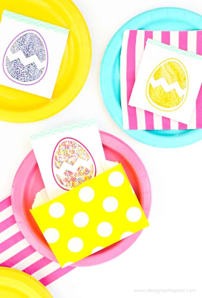 Easter Egg Printable Sprinkle Party Favors