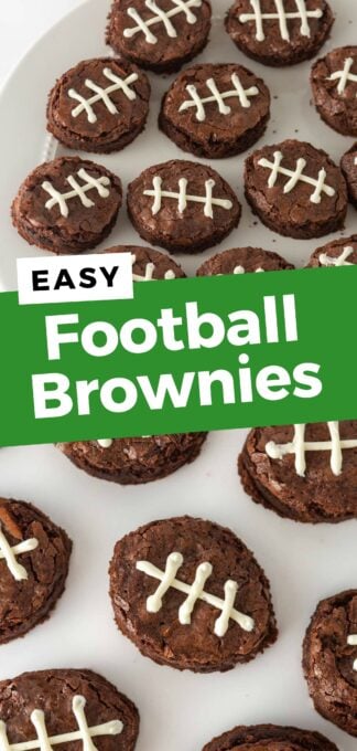 easy football brownies pin