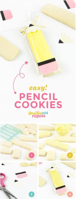 Whip up these easy teacher treats as a way to thank the teachers in your life! No fancy decorating needed - just cookies, clear treat bags, and cute printables!