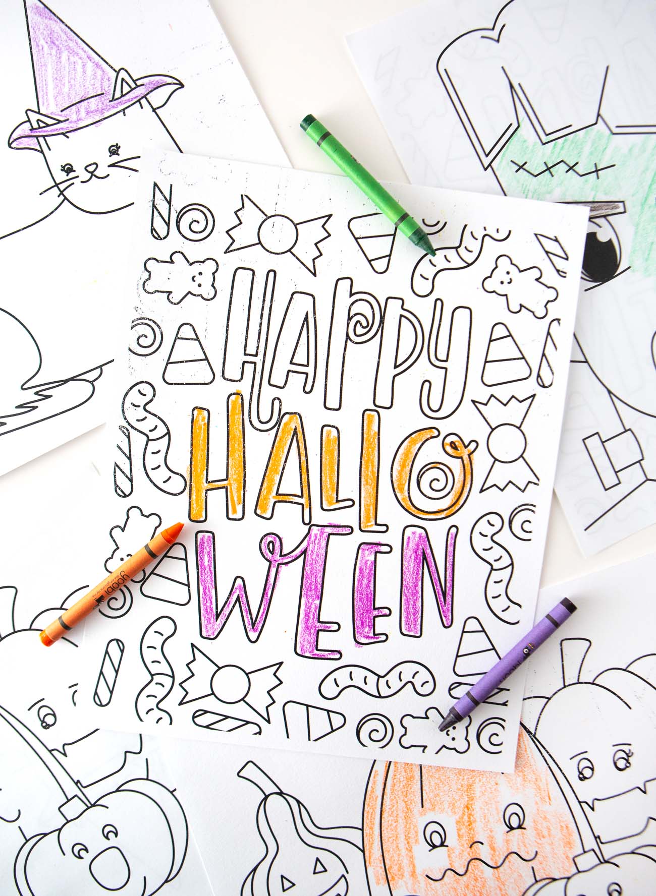 Happy Halloween FREE Halloween Coloring Pages