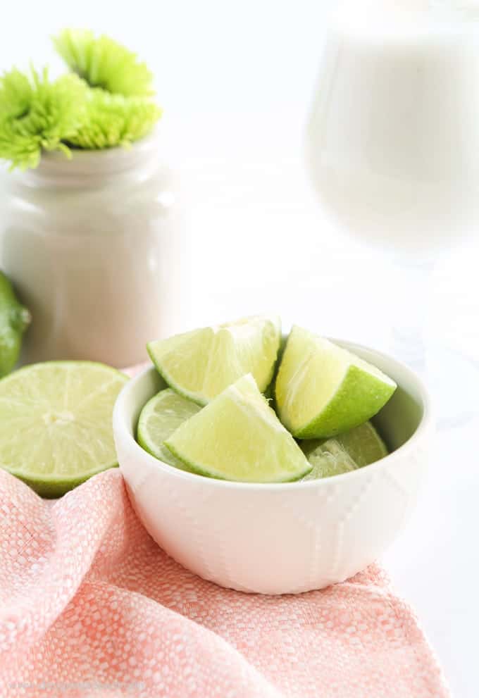 Frozen Vanilla Coconut Lime Refresher - single serving recipe!