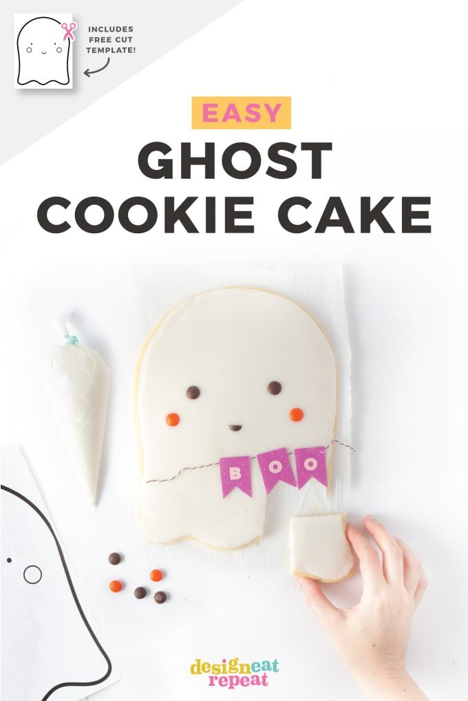 How to make an Easy Ghost Cookie Cake