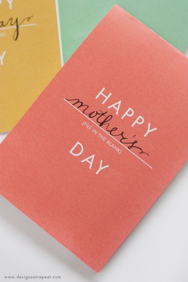 Happy Anything Card - Free Printables that can be used for Birthdays, Mothers Day, and more!