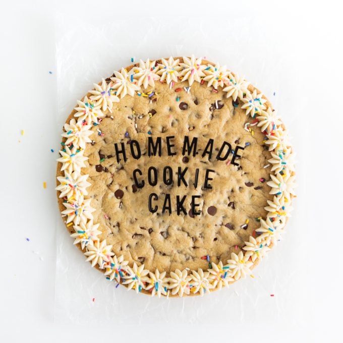 How to write or add letters to cookie cake pan