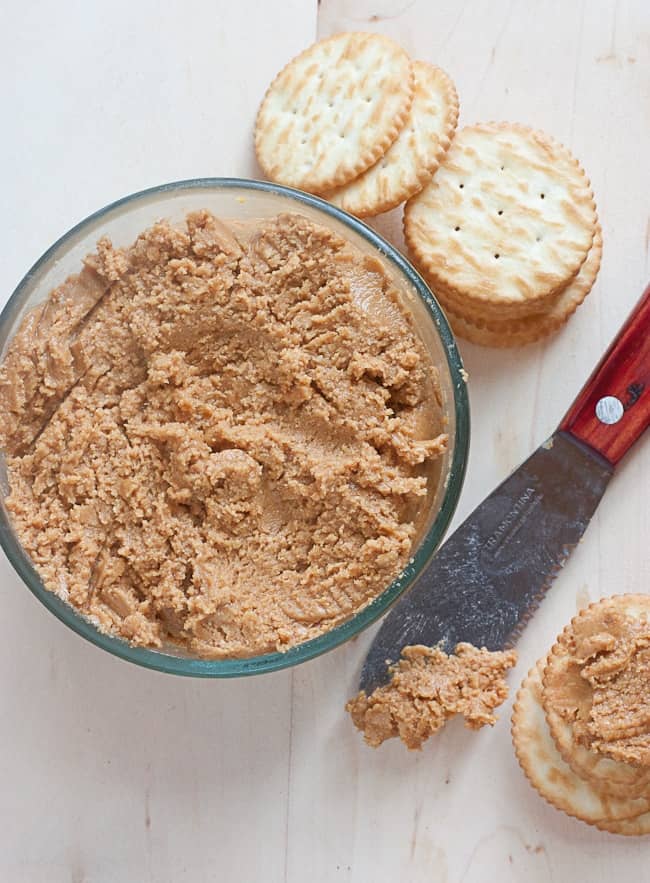 Homemade Peanut Butter made from wih Honey & Olive Oil