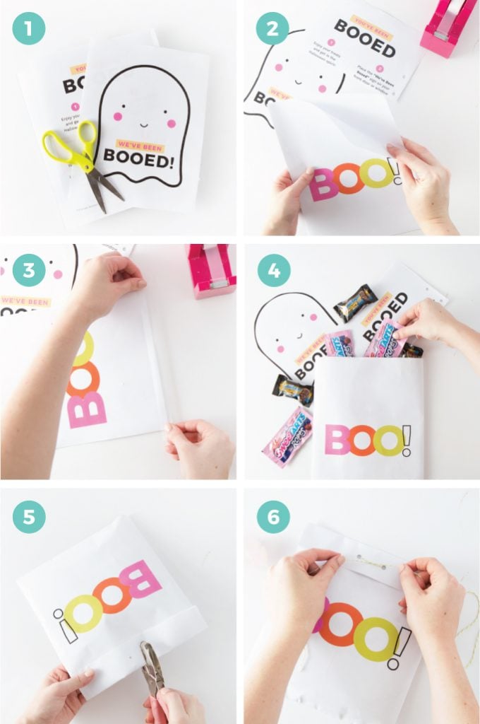 Tutorial on how to make FREE "You've Been Booed" Printables