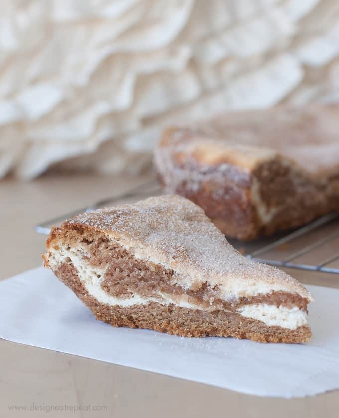 Layered Snickerdoodle Cream Cheese Cookie Pie