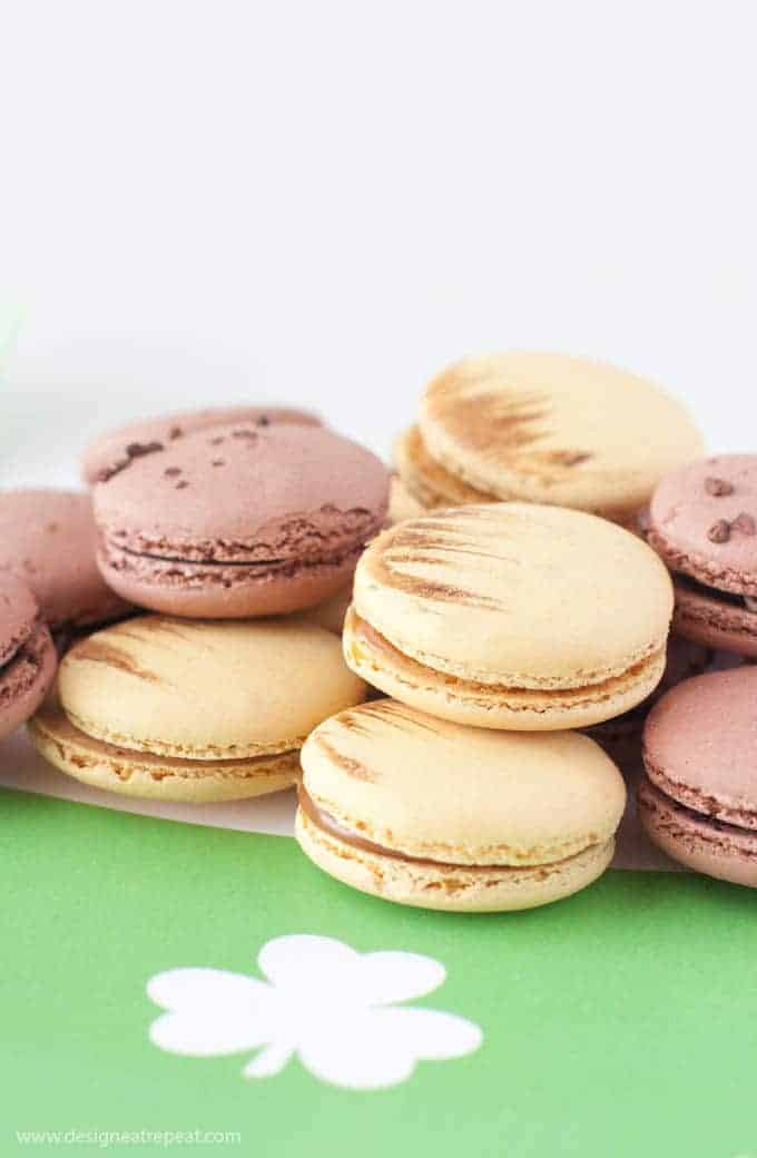 Love this! Place caramel macarons on this free printable pot of gold placemat for a easy & fun St. Patrick's Day presentation!