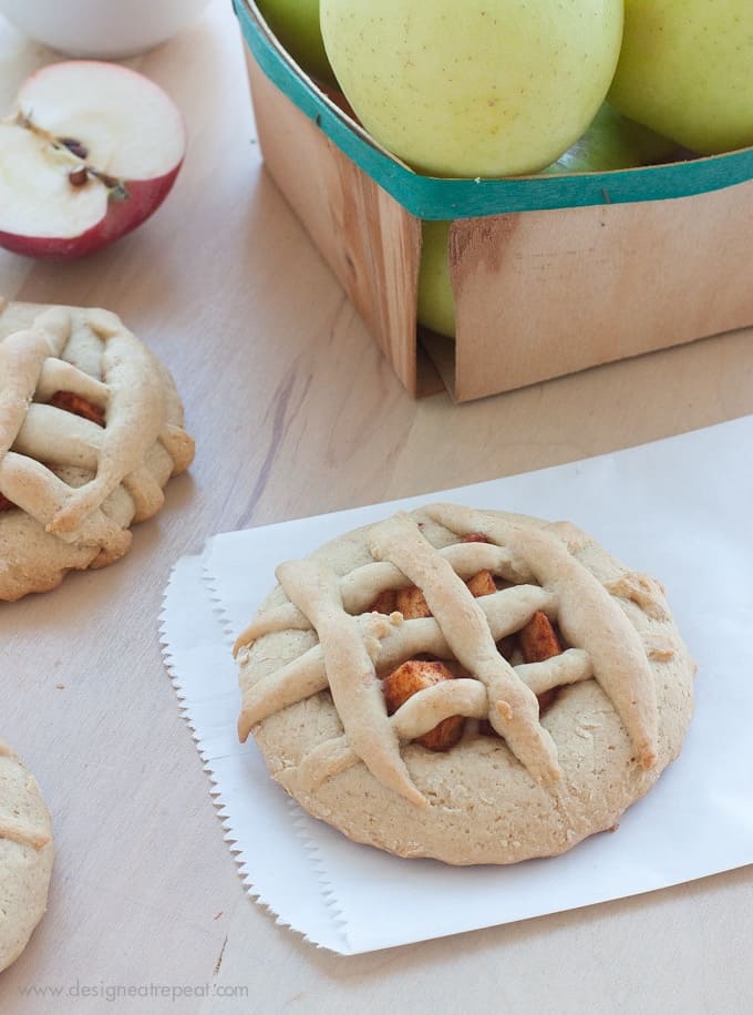 Mini Apple Pie Sugar Cookie Tarts from Design Eat Repeat