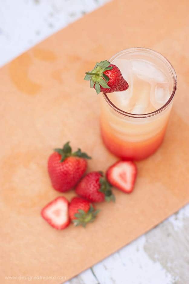 Non-Alchoholic Summer Spritzer | Orange Juice, Lemon-Lime Soda, and Grenadine | Design Eat Repeat