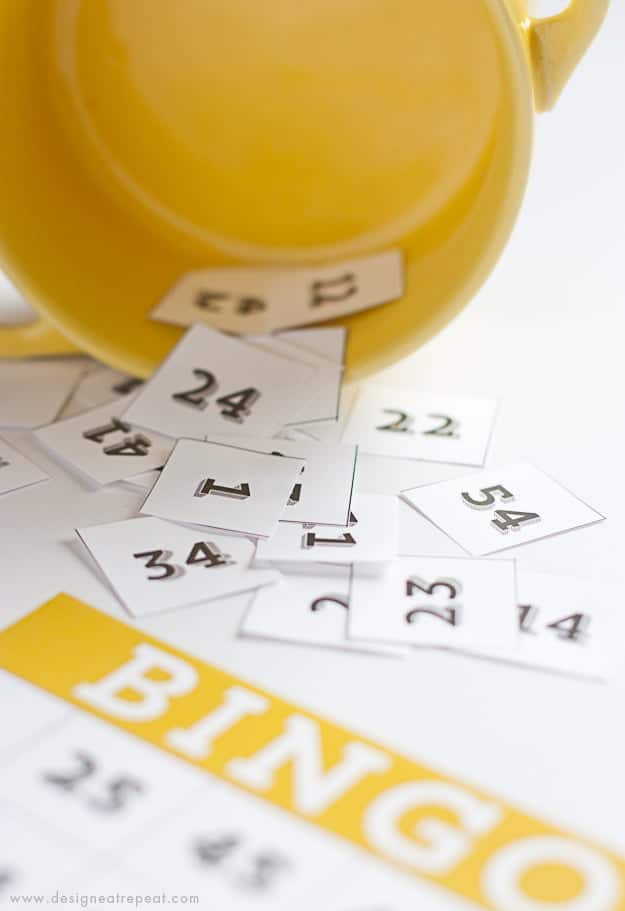 Printable & Cute Bingo Cards - Free Download over at Design Eat Repeat!
