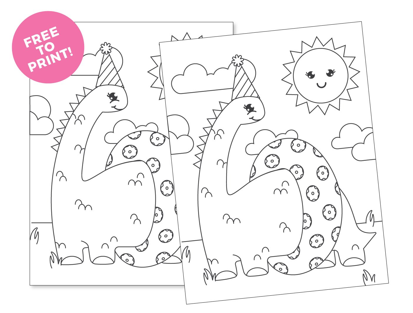 Free to print Printable Dinosaur Coloring Page