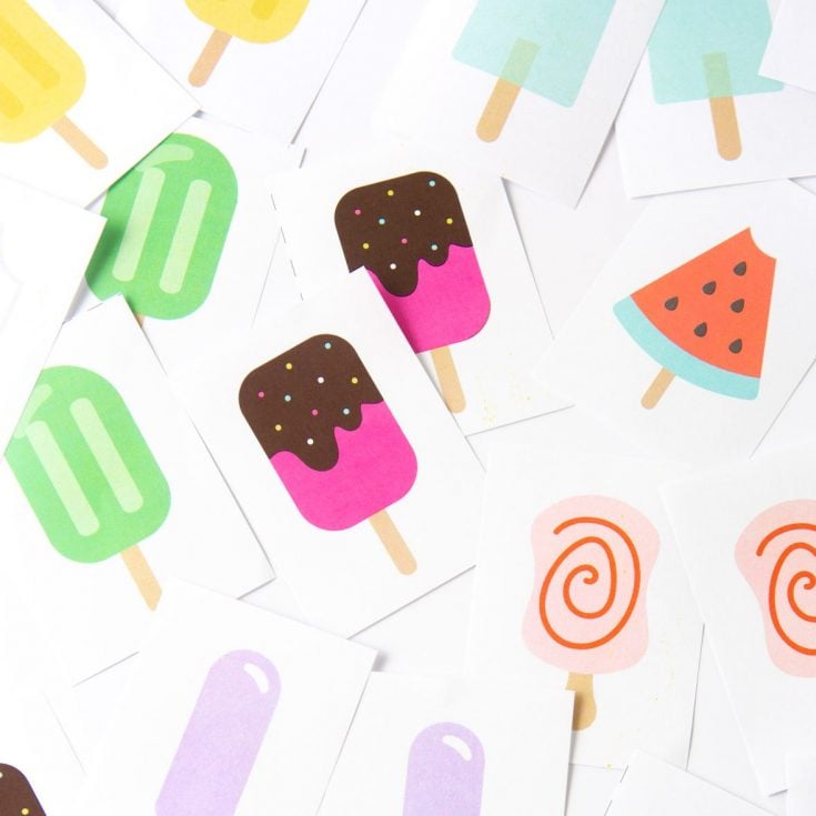 How to Make A Popsicle Printable Memory Game