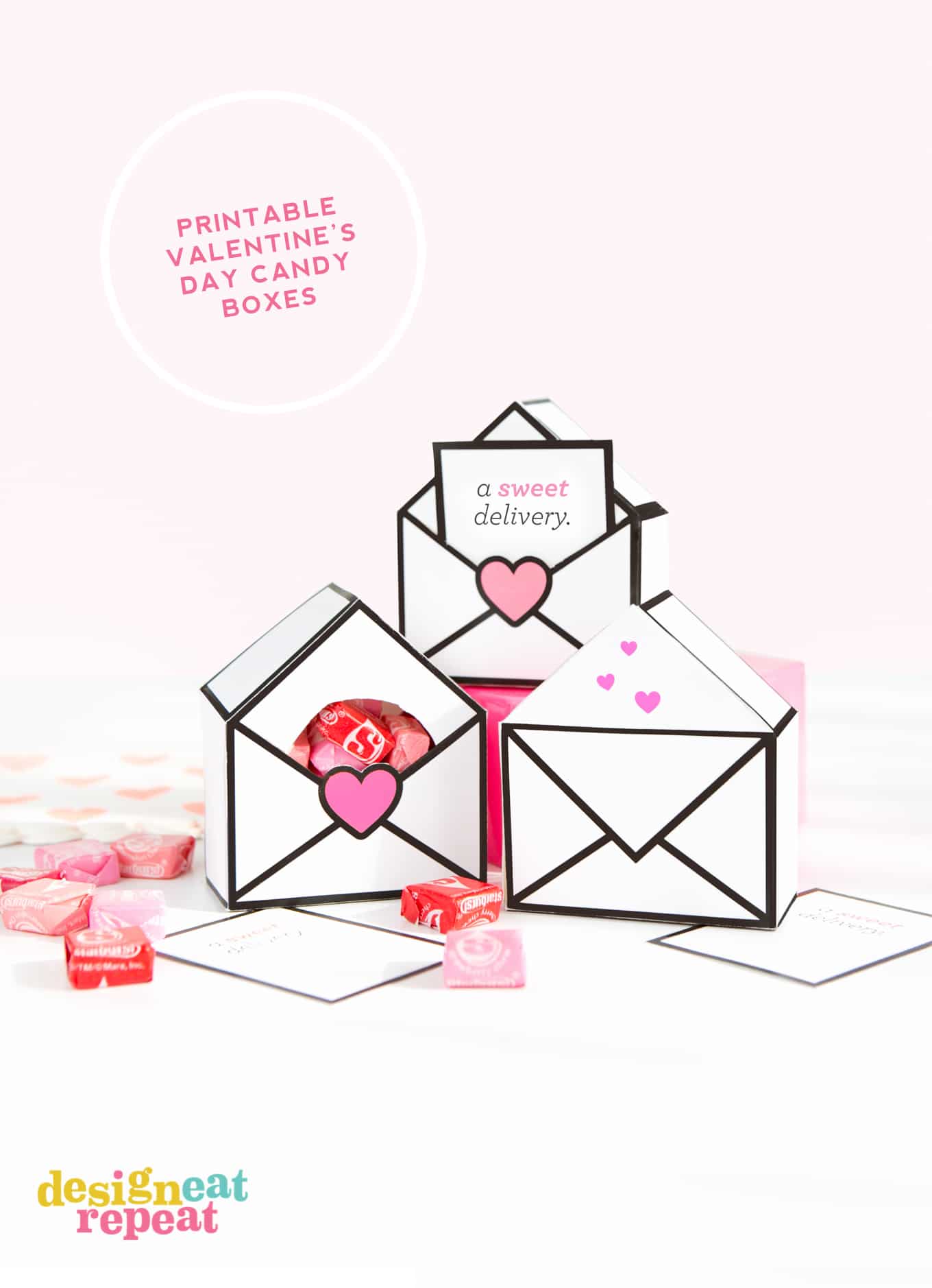 Fun & interactive printable Valentines gift boxes - free to download and perfect for candy!