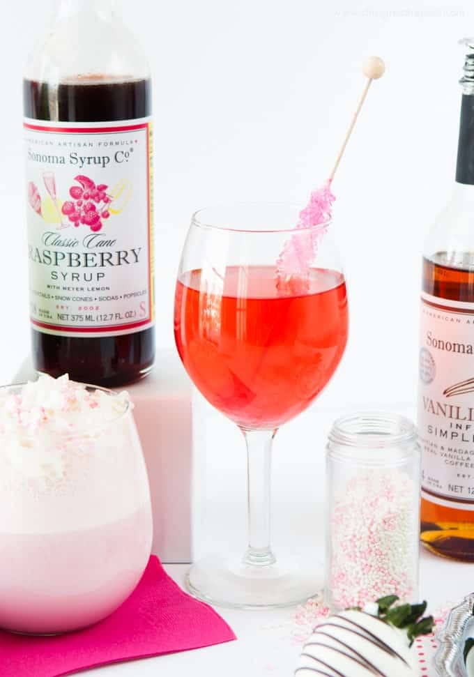 Raspberry Champagne Spitzer - would make a fun Valentines Day idea!