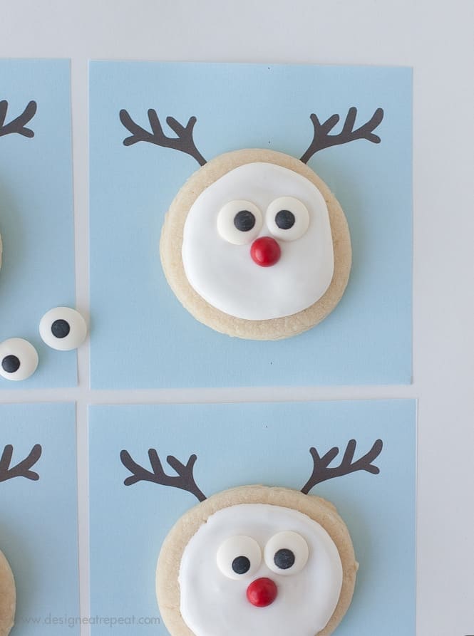 Reindeer Sugar Cookie Printable | A Christmas Cookie Decorating Idea from Design Eat Repeat