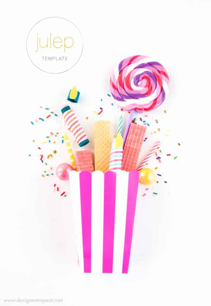Turn Lip Balms into birthday candles with these fun party favor printables by Design Eat Repeat!