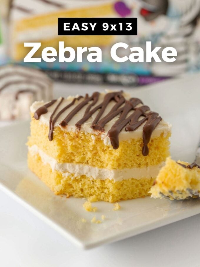 Easy 9x13 Zebra Cake